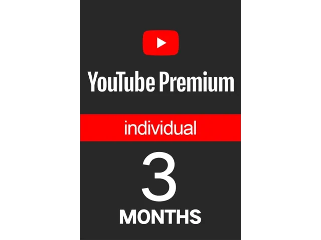 YouTube Premium, 3 месяц — индивидуальная подписка — YouTube