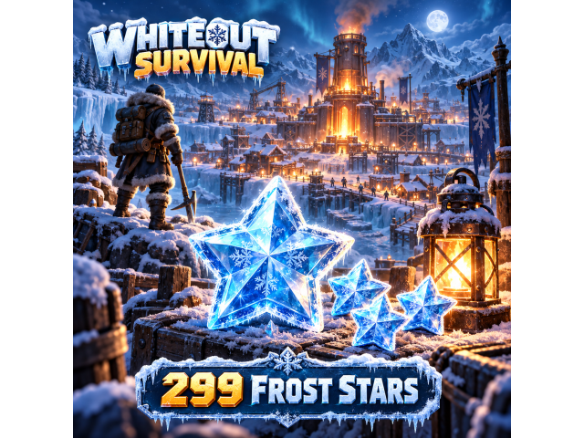 Whiteout Survival — 299 Frost Stars (пополнение по Player ID)