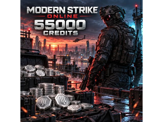 Modern Strike Online — 55000 Credits (пополнение по Player ID)