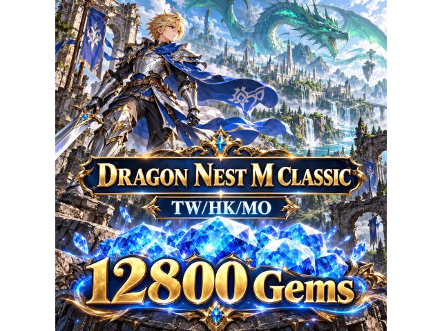 Dragon Nest M Classic (TW/HK/MO) — 12800 Gems