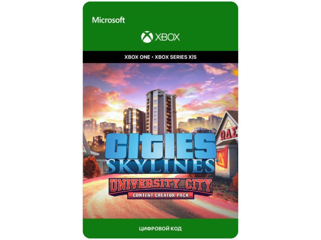 Дополнение Cities: Skylines - University City (DLC) для Xbox One/Series X S, электронный ключ