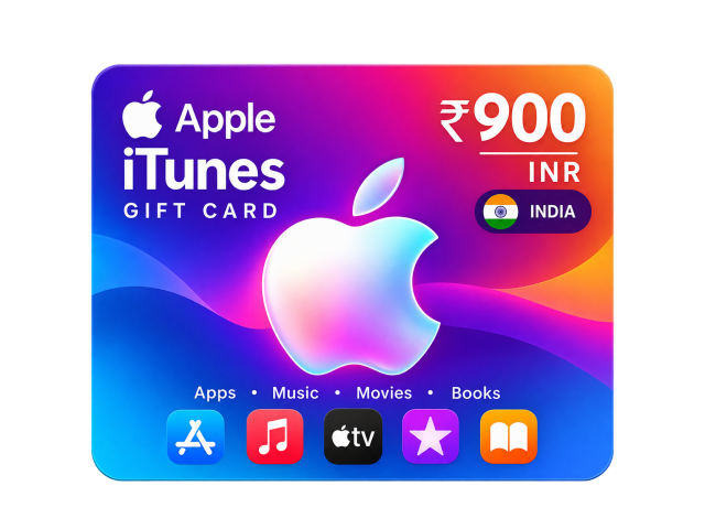 Apple iTunes/AppStore Gift Card  900 (Rupee) INR