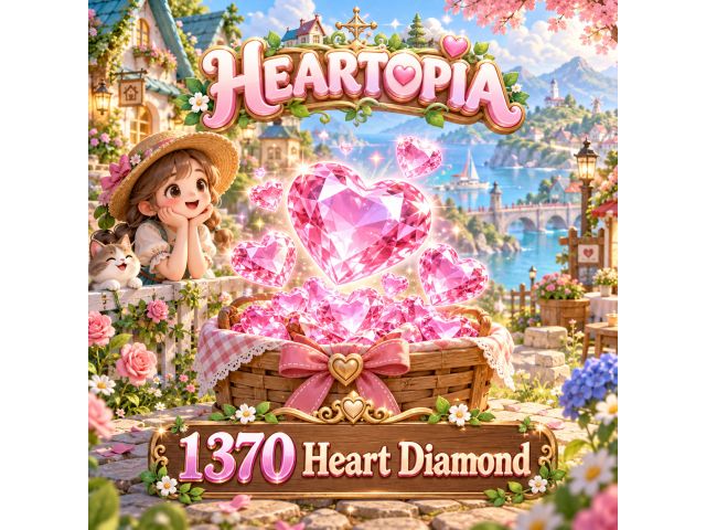 Heartopia — 1370 Heart Diamond (пополнение по ID)
