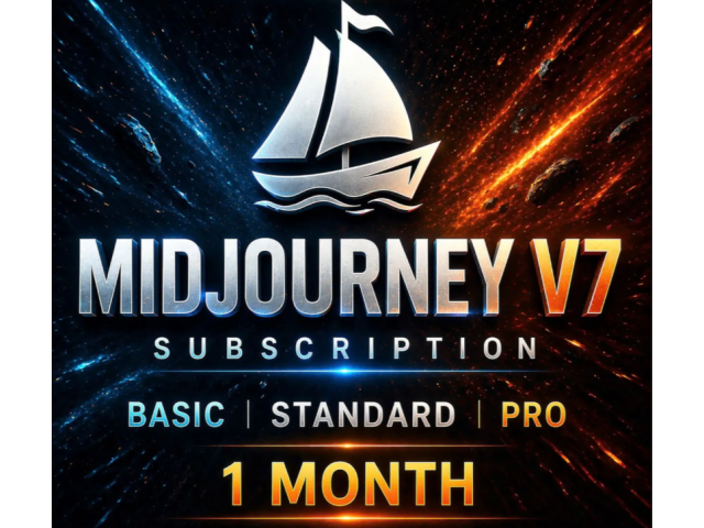 Midjourney V7 Basic — подписка на 1 месяц