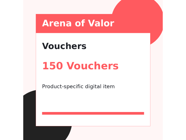 Arena of Valor (EU) 150 Vouchers - пополнение