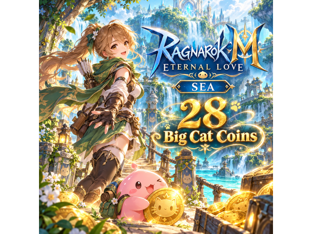 Ragnarok M: Eternal Love (SEA) — 28 Big Cat Coins