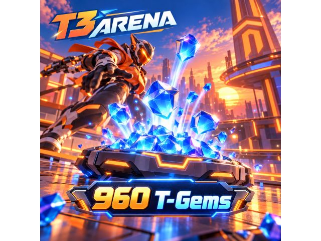 T3 Arena — 960 T-Gems (пополнение по ID)