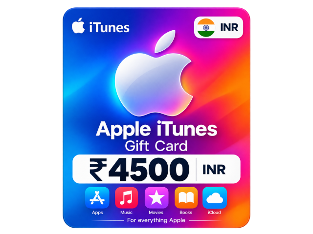 Apple iTunes/AppStore Gift Card  4500 (Rupee) INR