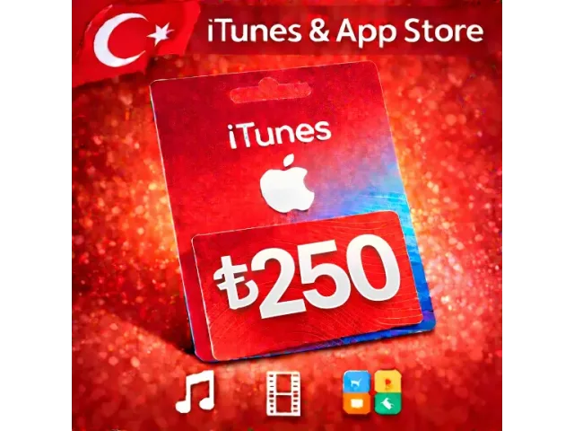 App Store &amp; iTunes (TR) 250 TRY Турция - цифровая карта