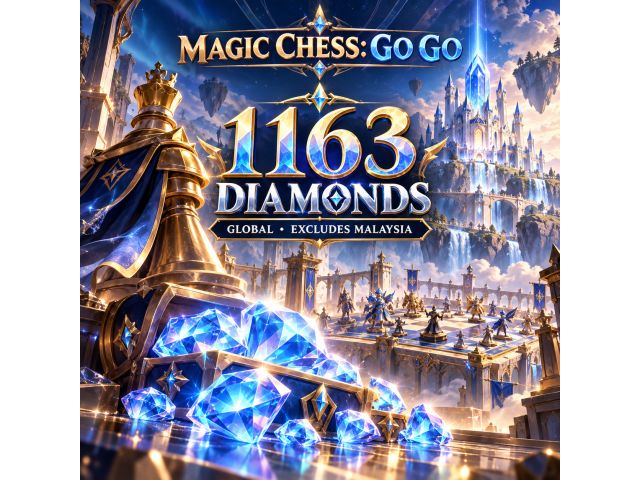 Magic Chess: Go Go — 1163 Diamonds (Global, кроме Малайзии)