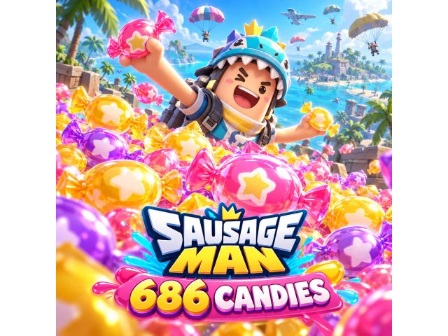 Sausage Man — 686 Candies (пополнение по Character ID)