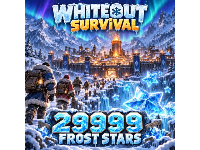 Whiteout Survival — 29999 Frost Stars (пополнение по Player ID)