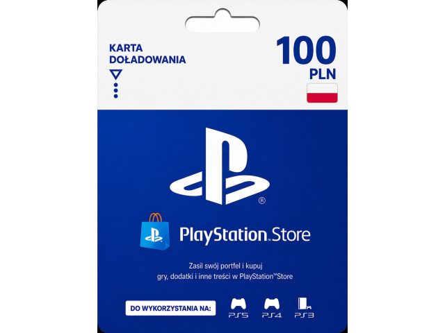 Карта пополнения PlayStation Store 100 PLN (Польша), электронный ключ