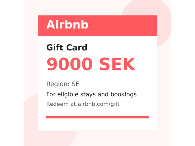 Airbnb (SE) 9000 SEK - цифровая карта