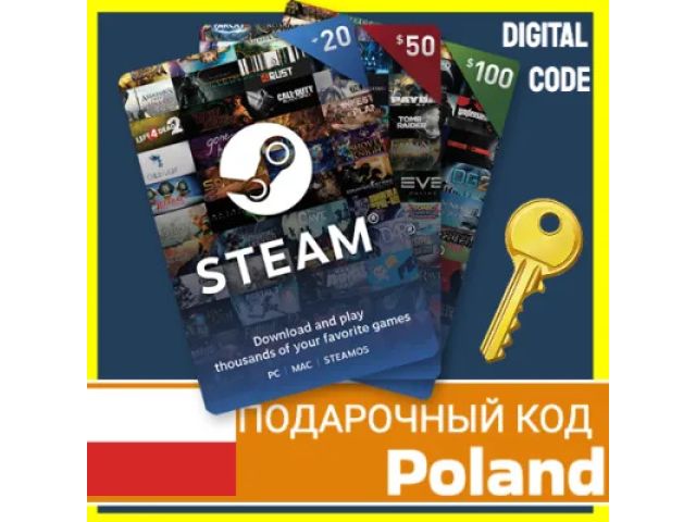 Steam Wallet (PL) 40 PLN Польша - цифровая карта
