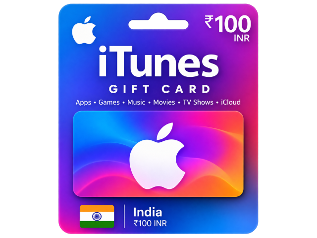 Apple iTunes/AppStore Gift Card  100 (Rupee) INR