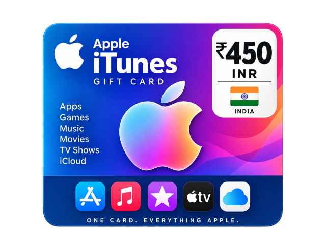 Apple iTunes/AppStore Gift Card  450 (Rupee) INR