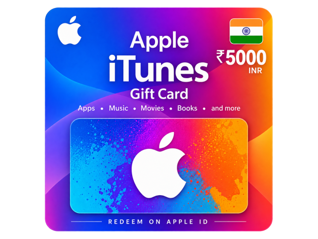 Apple iTunes/AppStore Gift Card  5000 (Rupee) INR
