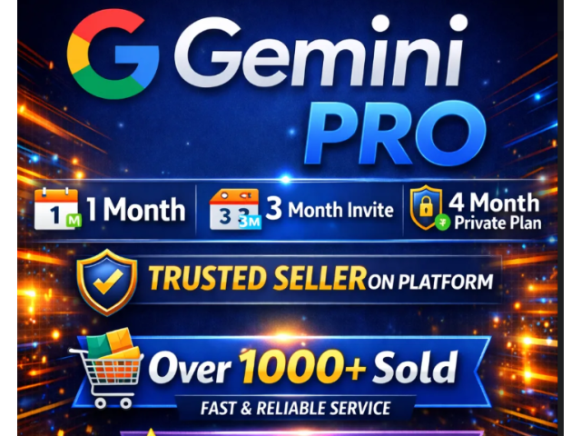 Google Gemini AI Pro 4 месяца — расширенный доступ к AI сервисам Google