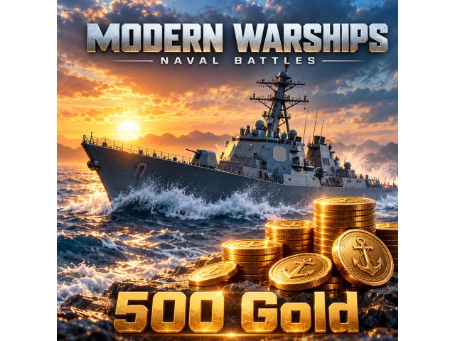 Modern Warships: Naval Battles — 500 Gold (пополнение по Player ID)