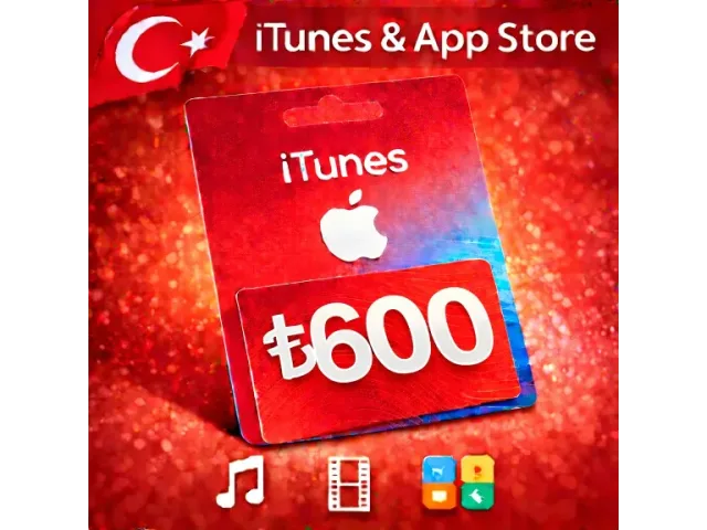 App Store &amp; iTunes (TR) 600 TRY Турция - цифровая карта