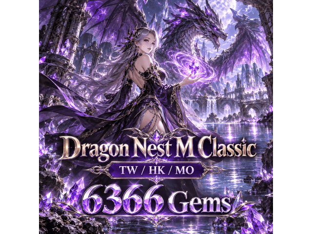 Dragon Nest M Classic (TW/HK/MO) — 6366 Gems