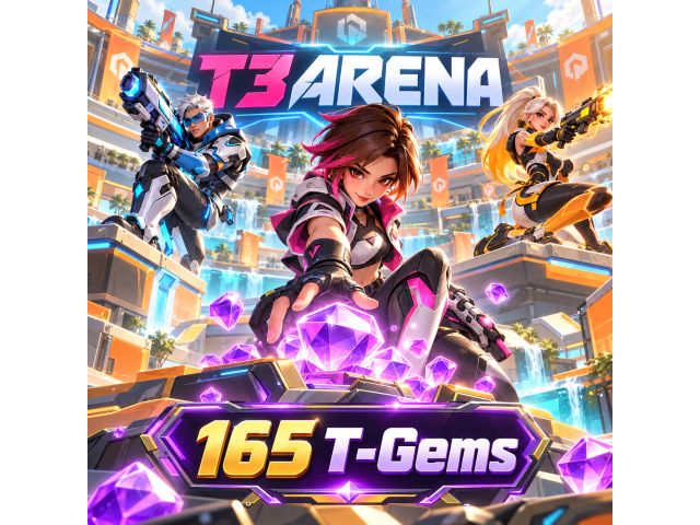 T3 Arena — 165 T-Gems (пополнение по ID)