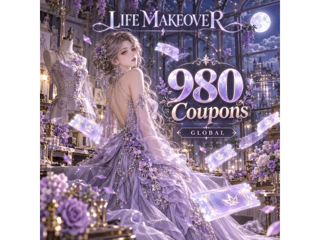 Life Makeover (Global) — 980 Coupons (по User ID)